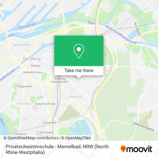 Карта Privatschwimmschule - Memelbad