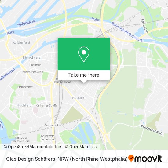 Glas Design Schäfers map