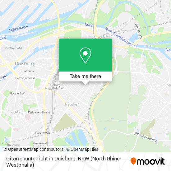 Gitarrenunterricht in Duisburg map