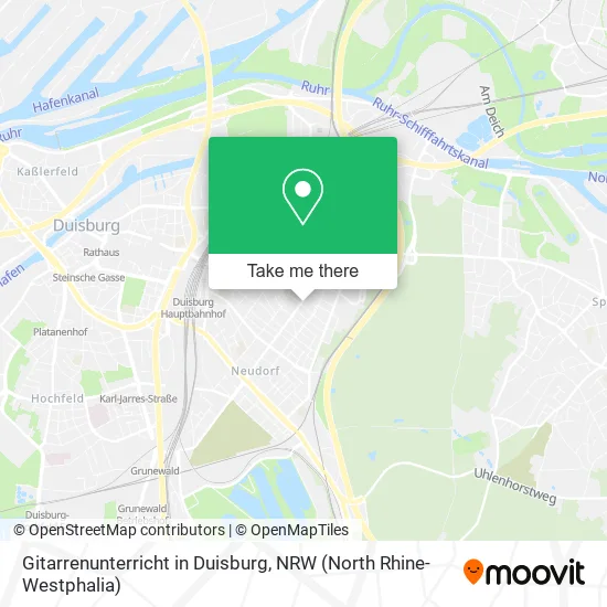 Карта Gitarrenunterricht in Duisburg