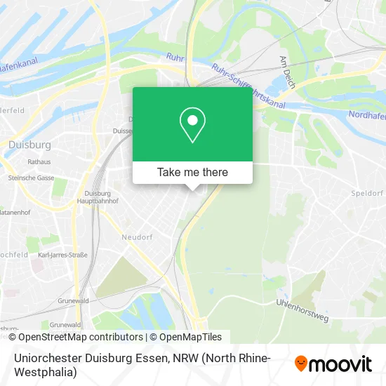 Карта Uniorchester Duisburg Essen