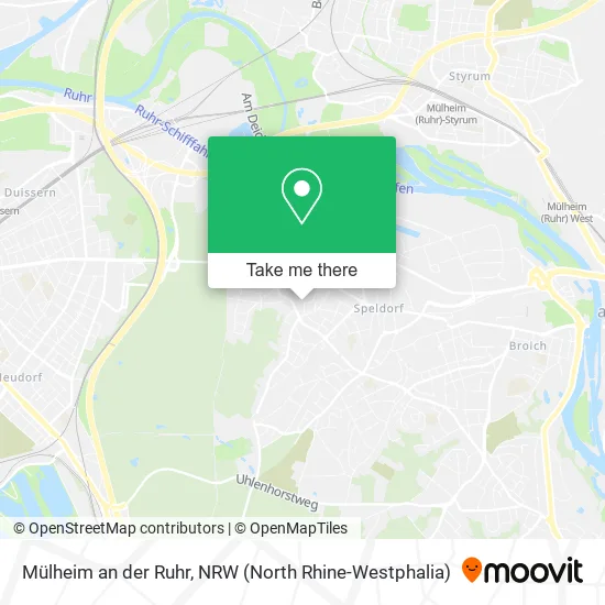 Карта Mülheim an der Ruhr
