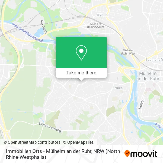Карта Immobilien Orts - Mülheim an der Ruhr