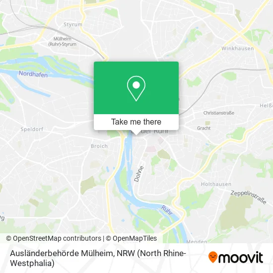Карта Ausländerbehörde Mülheim