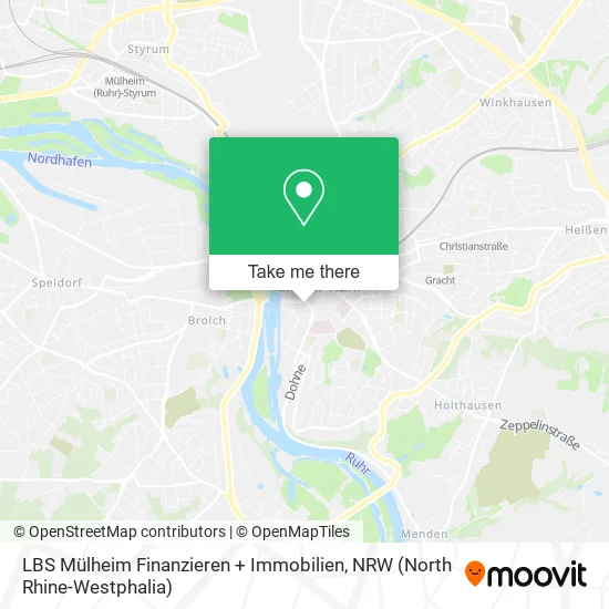 Карта LBS Mülheim Finanzieren + Immobilien