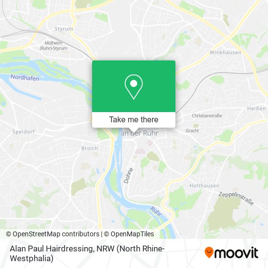 Alan Paul Hairdressing map