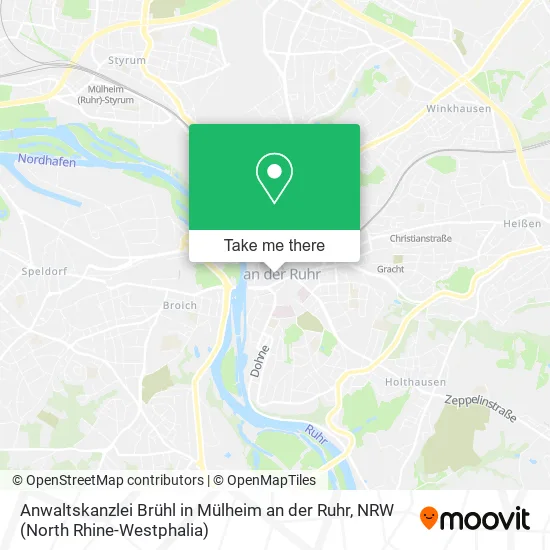 Карта Anwaltskanzlei Brühl in Mülheim an der Ruhr