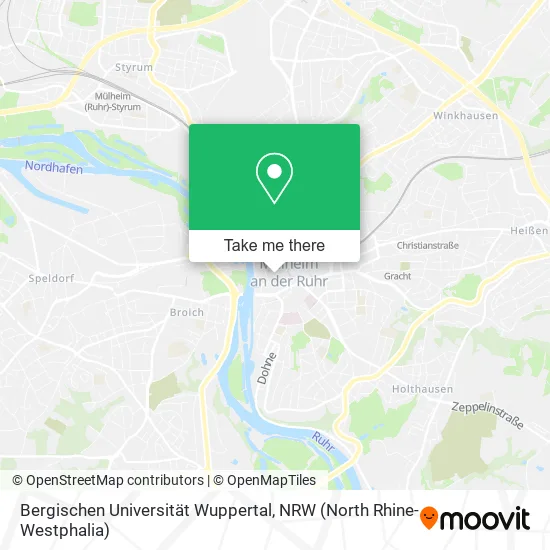 Карта Bergischen Universität Wuppertal