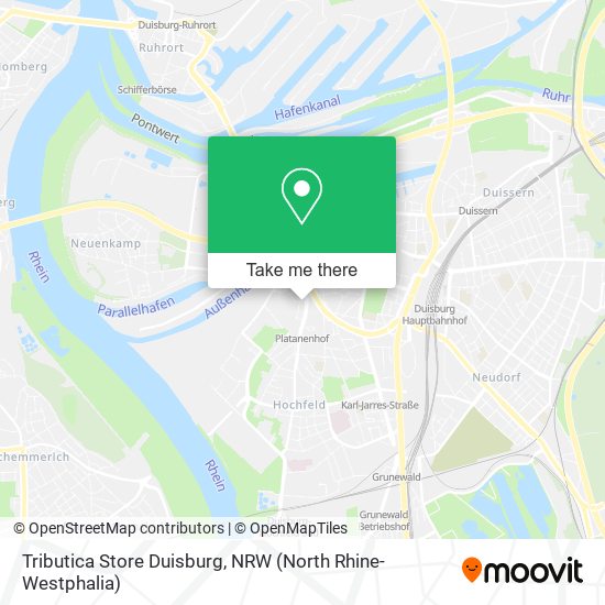 Tributica Store Duisburg map