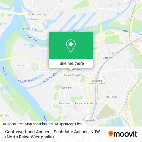 Карта Caritasverband Aachen - Suchthilfe Aachen