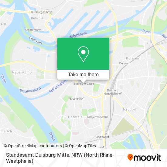 Standesamt Duisburg Mitte map