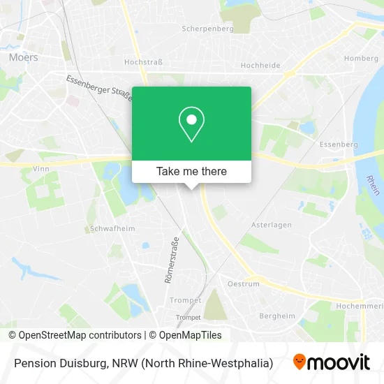 Pension Duisburg map