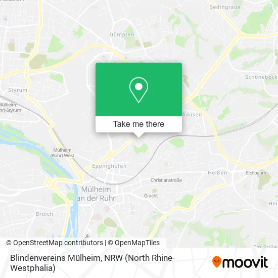 Карта Blindenvereins Mülheim