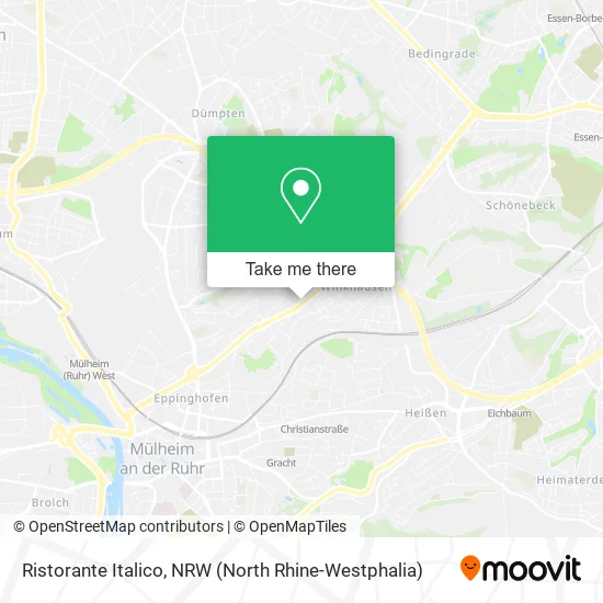 Карта Ristorante Italico