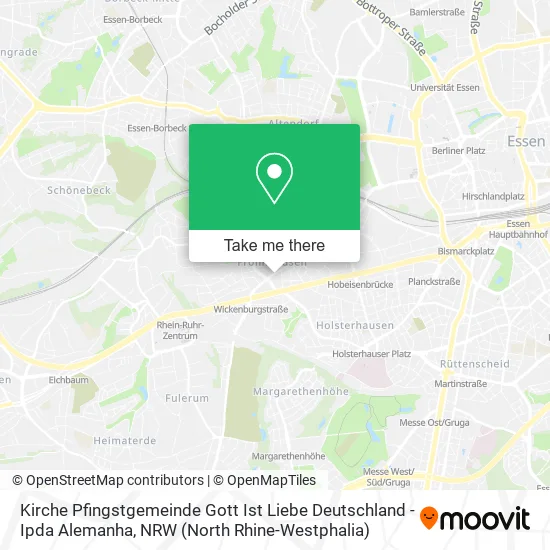 Карта Kirche Pfingstgemeinde Gott Ist Liebe Deutschland - Ipda Alemanha