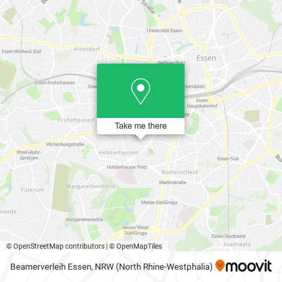 Карта Beamerverleih Essen