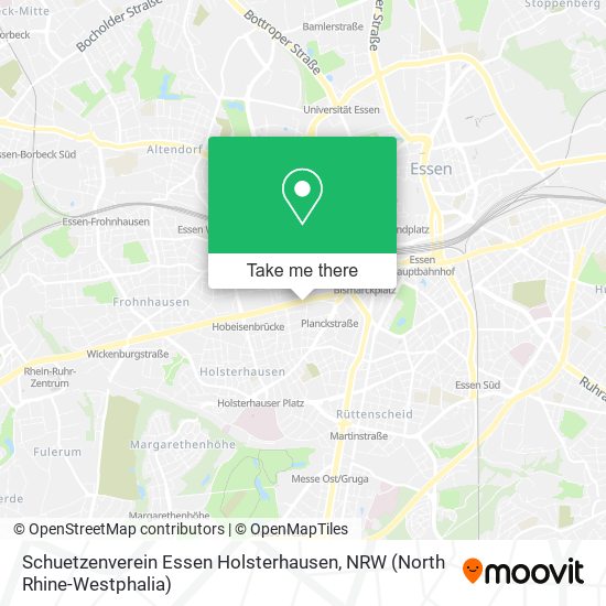Schuetzenverein Essen Holsterhausen map