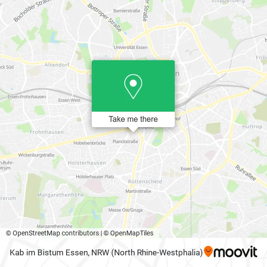 Карта Kab im Bistum Essen