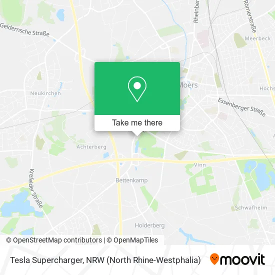 Карта Tesla Supercharger