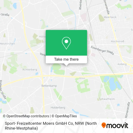 Sport- Freizeitcenter Moers GmbH Co map