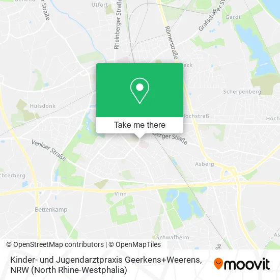 Карта Kinder- und Jugendarztpraxis Geerkens+Weerens