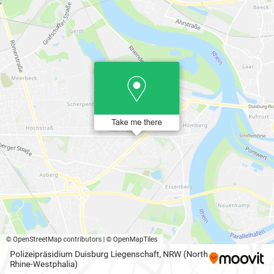 Карта Polizeipräsidium Duisburg Liegenschaft