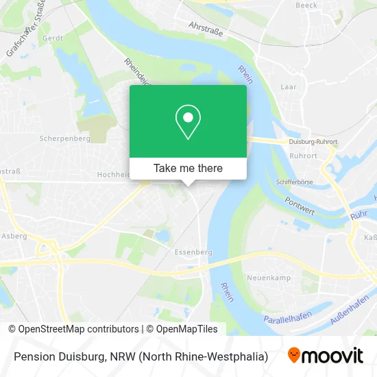 Pension Duisburg map