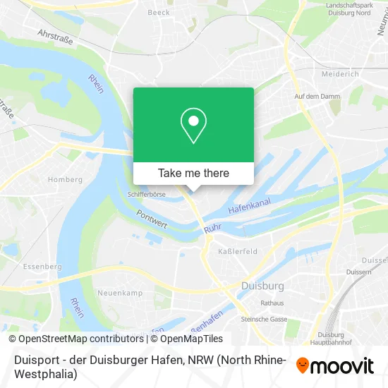 Карта Duisport - der Duisburger Hafen