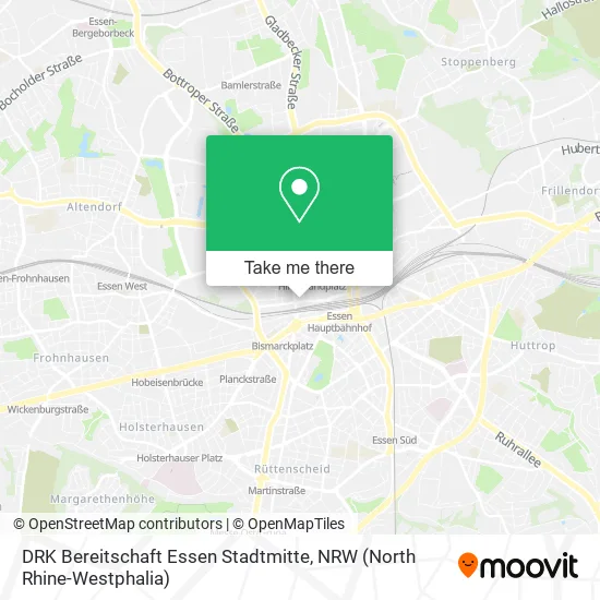 Карта DRK Bereitschaft Essen Stadtmitte