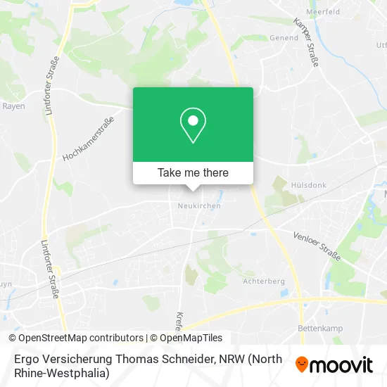 Карта Ergo Versicherung Thomas Schneider