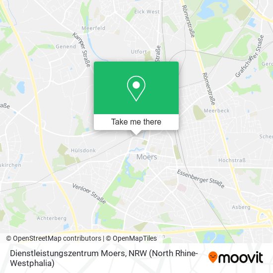 Dienstleistungszentrum Moers map