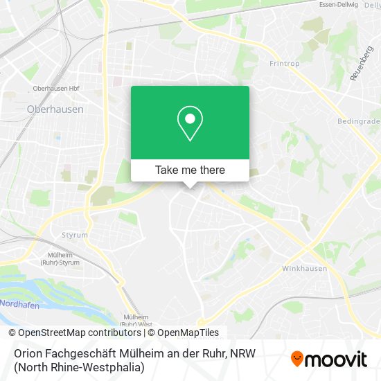 Orion Fachgeschäft Mülheim an der Ruhr map