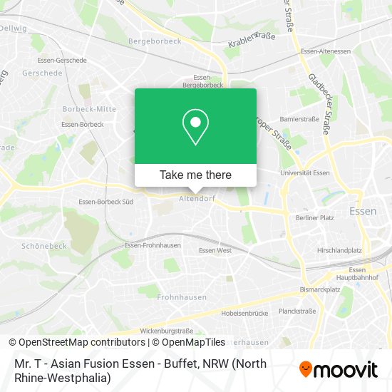 Карта Mr. T - Asian Fusion Essen - Buffet