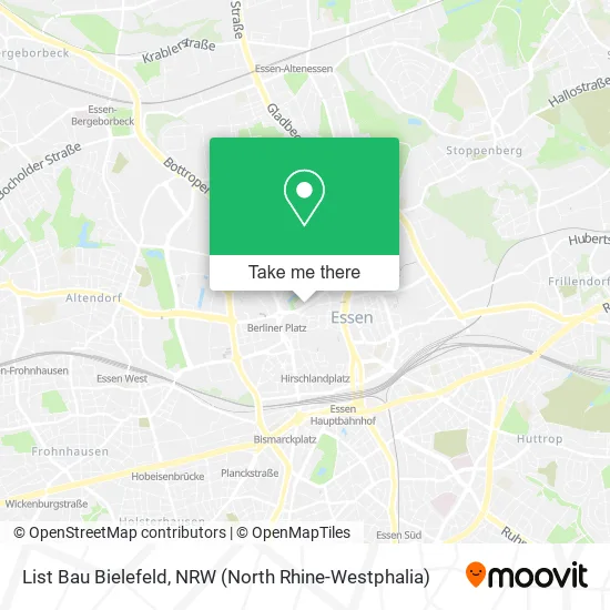 Карта List Bau Bielefeld