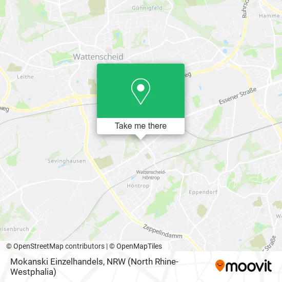 Карта Mokanski Einzelhandels