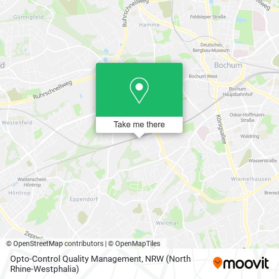 Opto-Control Quality Management map