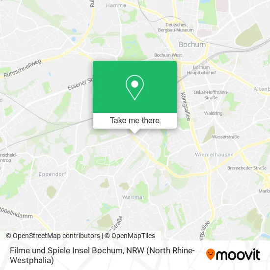 Карта Filme und Spiele Insel Bochum