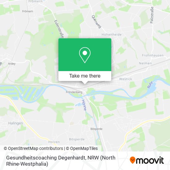 Gesundheitscoaching Degenhardt map