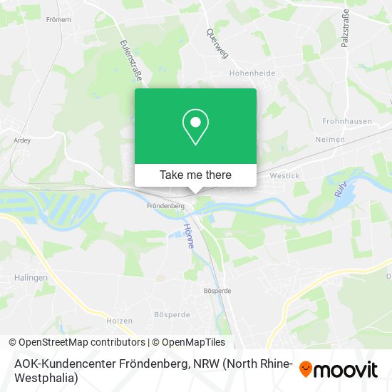 AOK-Kundencenter Fröndenberg map