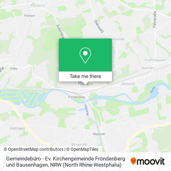 Gemeindebüro - Ev. Kirchengemeinde Fröndenberg und Bausenhagen map