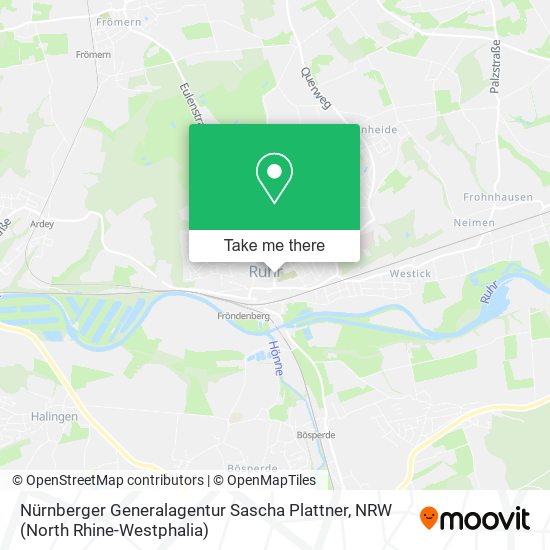 Nürnberger Generalagentur Sascha Plattner map