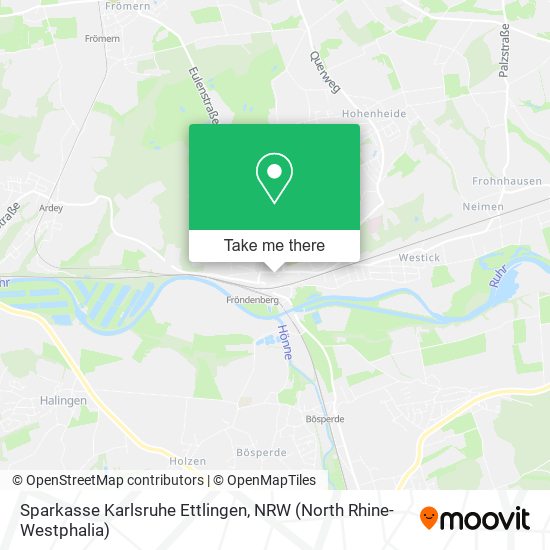 Sparkasse Karlsruhe Ettlingen map