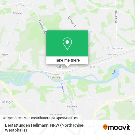 Bestattungen Hellmann map