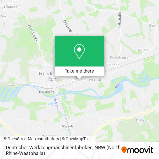 Deutscher Werkzeugmaschinenfabriken map