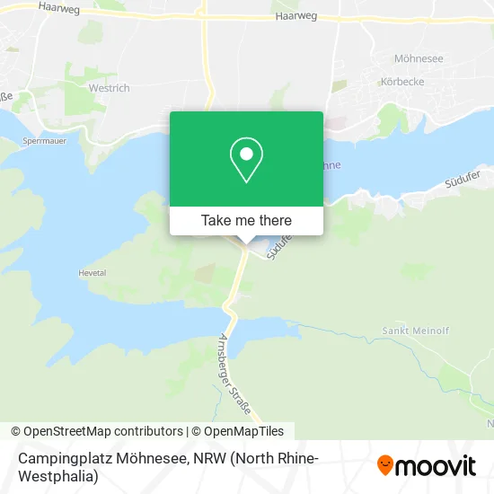 Карта Campingplatz Möhnesee