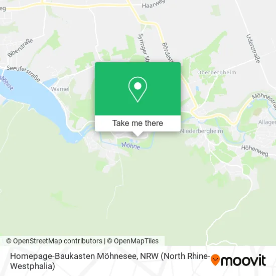 Карта Homepage-Baukasten Möhnesee