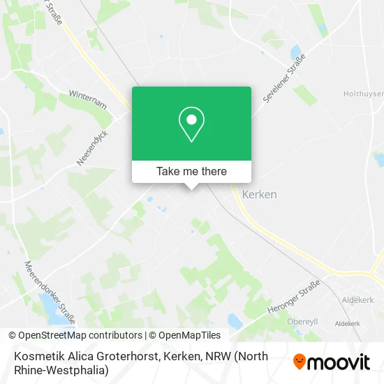 Карта Kosmetik Alica Groterhorst, Kerken