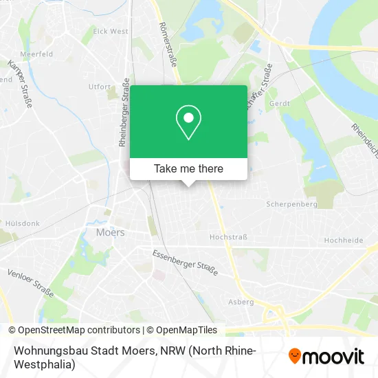 Карта Wohnungsbau Stadt Moers