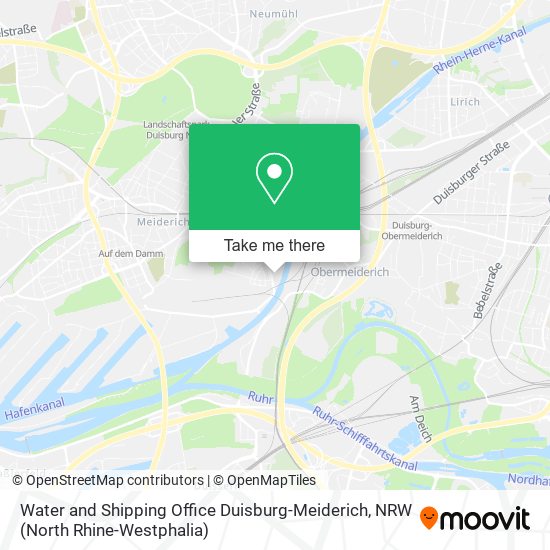 Water and Shipping Office Duisburg-Meiderich map