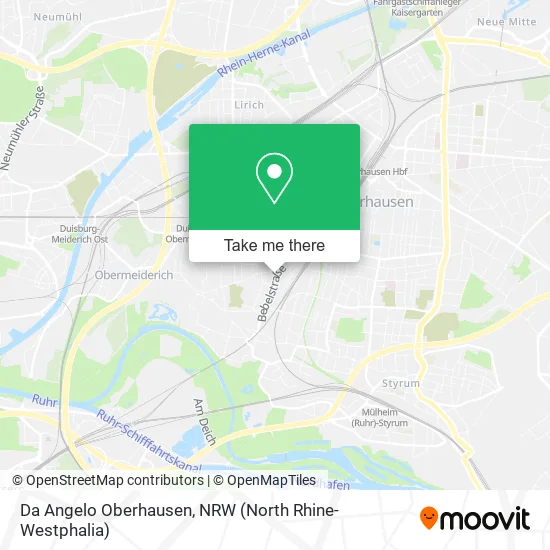 Карта Da Angelo Oberhausen